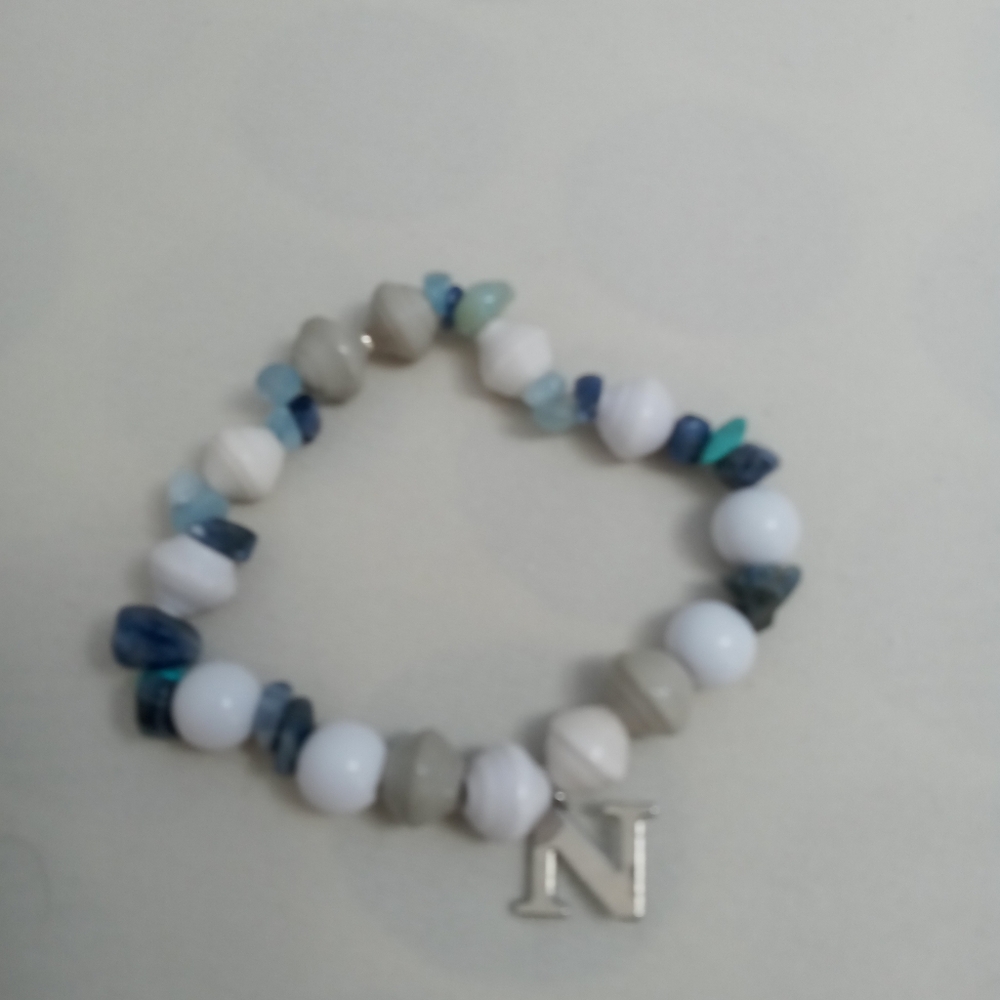 HandCrafted Semi Precious Stone Stretch Bracelet